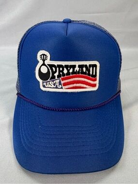 Corral Blue & White Opryland USA Patch Trucker Hat